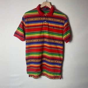 Vintage Polo Ralph Lauren Colorful Striped Polo Medium
